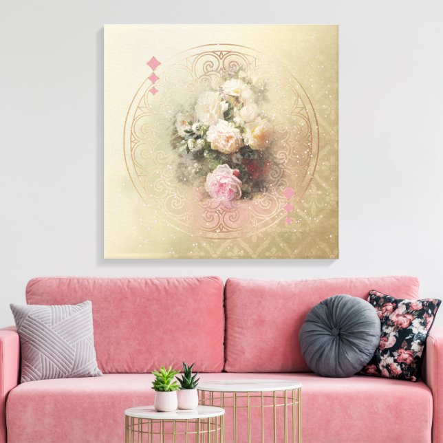 Golden Moments - Wrapped Canvas (Insitu (Vardagsrum))