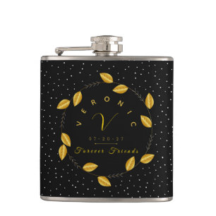 Golden Monogram-andedräkt - för vänner Fickplunta
