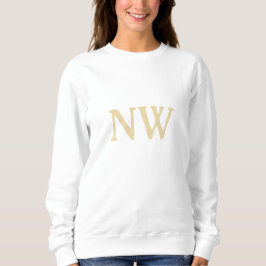 Golden monogram namn initialer anpassningsbar Kvin T Shirt