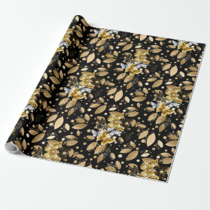 Golden Mönster 06 Black BG Presentpapper