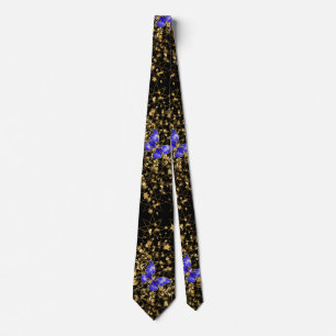 Golden Mönster 14.bw.blue butterfly Black BG Slips