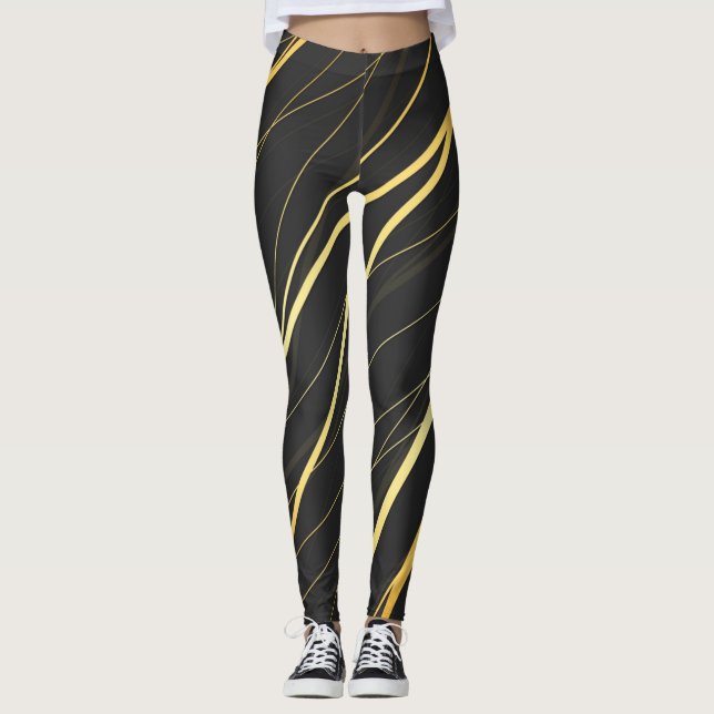 Golden Mönster 1 Leggings (Framsida)