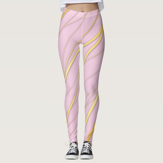 Golden Mönster 2 Leggings (Framsida)