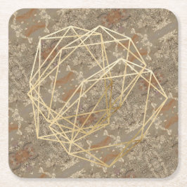 GOLDEN Mönster Underlägg Papper Kvadrat