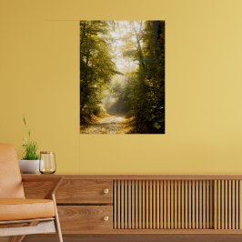 Golden Morning park, Original Fine Art Photograph Poster