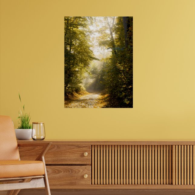Golden Morning park, Original Fine Art Photograph Poster (Vardagsrum 2)
