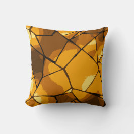 Golden Mosaic Glass Art Kudde