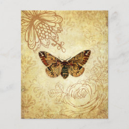 Golden Moth Vintage Scrapbook Papper