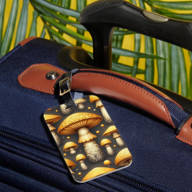 Golden Mushrooms Bagagebricka (Framsida Insitu 1)