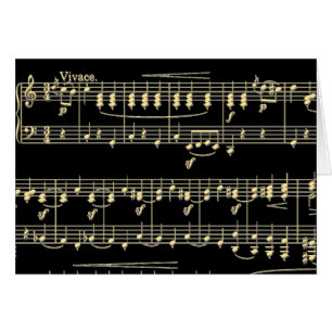 Golden Music på Black OBS Kort