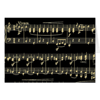 Golden Music på Black OBS Kort