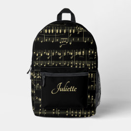 Golden Music på Black Script Namn Front