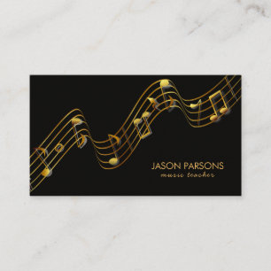 Golden Musik noter Visitkort