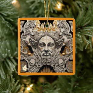 "Golden Mythology Art" Julgransprydnad Keramik