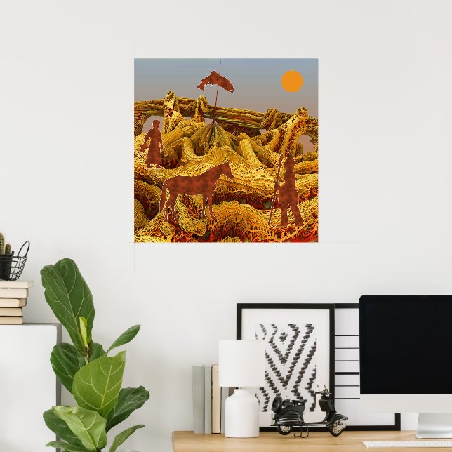 Golden Native America Poster (Hemmakontoret)