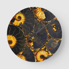 Golden Nautilus Rund Klocka