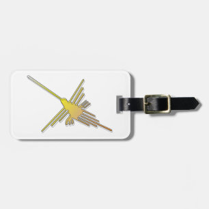 Golden Nazca Linjer Hummingbird Bagagebricka
