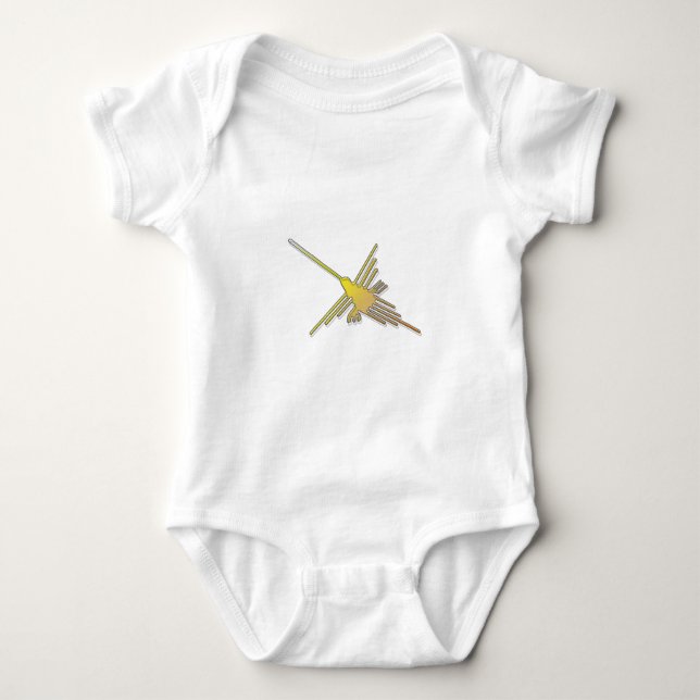 Golden Nazca Linjer Hummingbird T-shirt (Framsida)