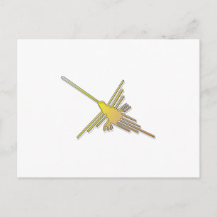 Golden Nazca Linjer Hummingbird Vykort