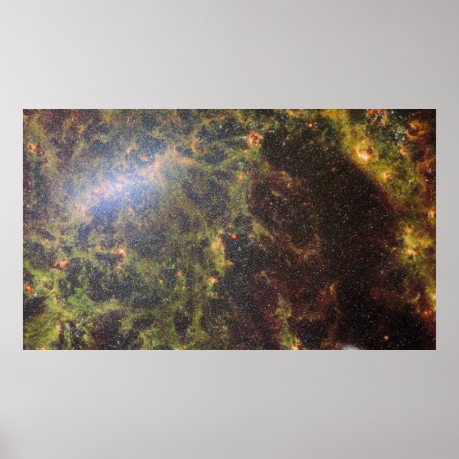 Golden NGC 5068 | JWST Poster (Framsidan)