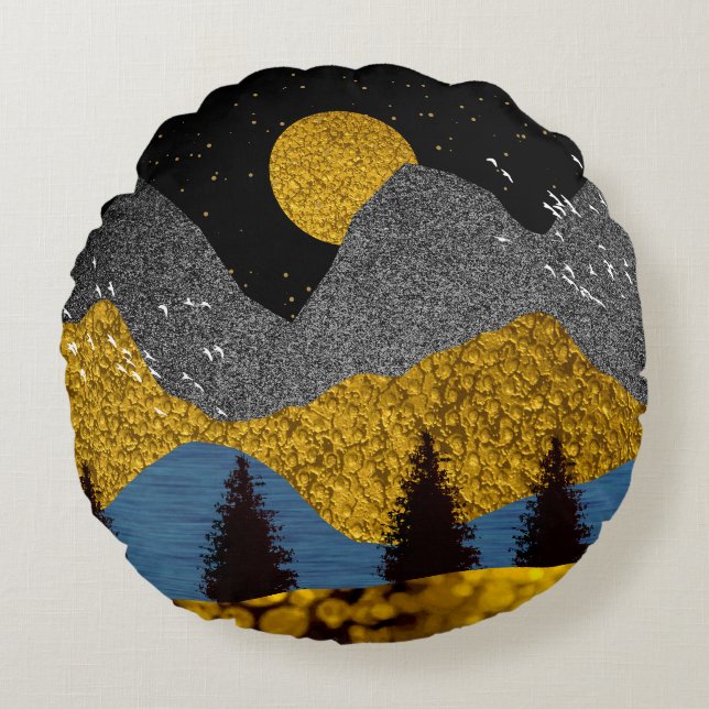 Golden Night Dekorativ kudde (Framsidan)