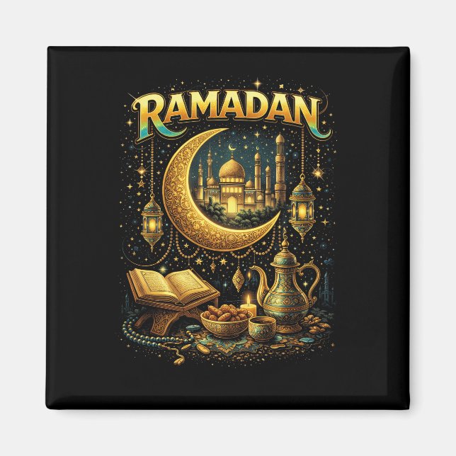 Golden Nights of Ramadan Magnet (Framsidan)