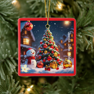 ’Golden Noel’ Julgransprydnad Keramik