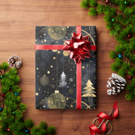 Golden Noir Christmas Presentpapper