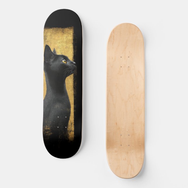 Golden Noir Mini Skateboard Bräda 18,5 Cm (Framsida)