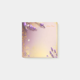 Golden Notes Lavender Schmidt Stationery Post-it Block