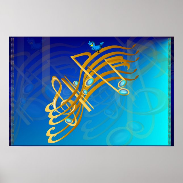 Golden Notes Poster (Framsidan)