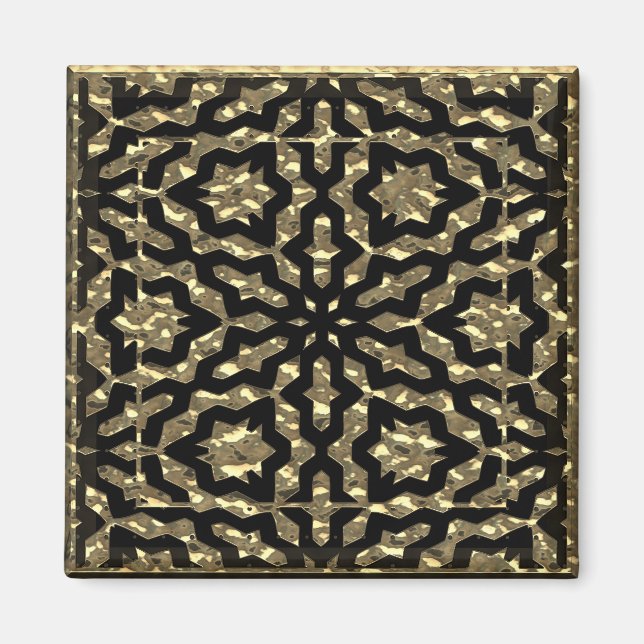 Golden Nuggets Mönster Magnet (Framsidan)