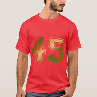 Golden number 45 Klubb Med T Shirt