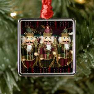 Golden Nutcracker Soldiers jul Julgransprydnad Metall