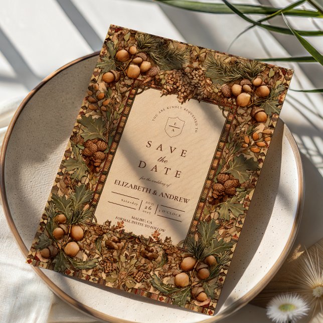 Golden Oak Forest Wedding Spara Datumet (Skapare uppladdad)
