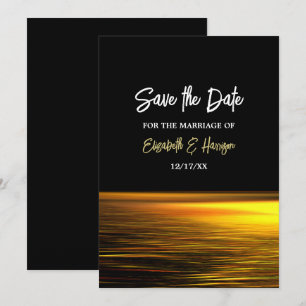 Golden Ocean, Elegant Beach Wedding Spara Datumet
