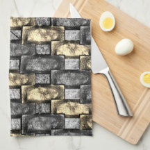 Golden- och grått-färg, kardad rektangulär delar