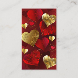 Golden- och rödfärgade valentineser