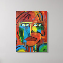 Golden Öga Abstrakt Canvastryck