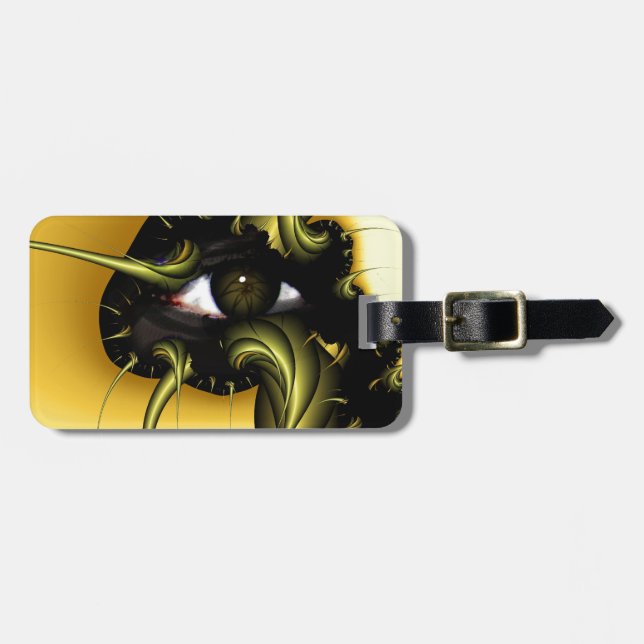 GOLDEN ÖGA FRACTAL BAGAGEBRICKA (Horisontell Framsida)