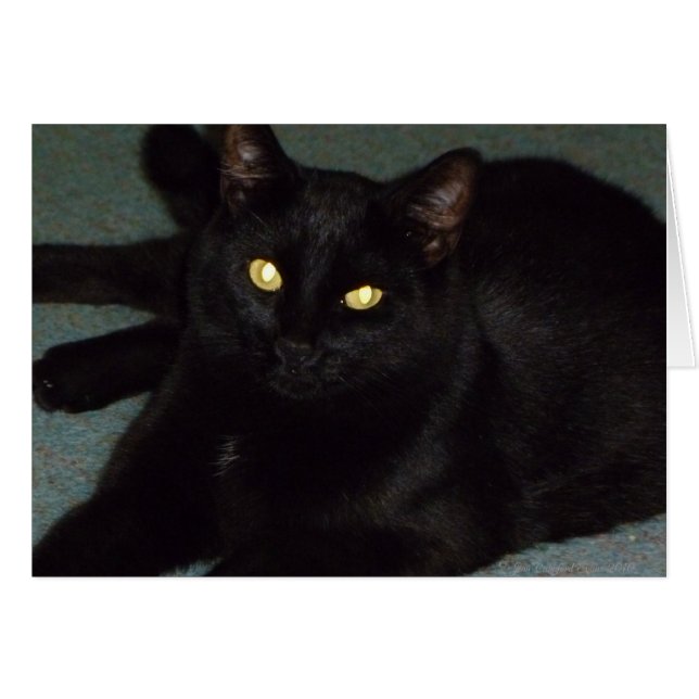 Golden öga hälsningskort (Framsidan Horizontal)