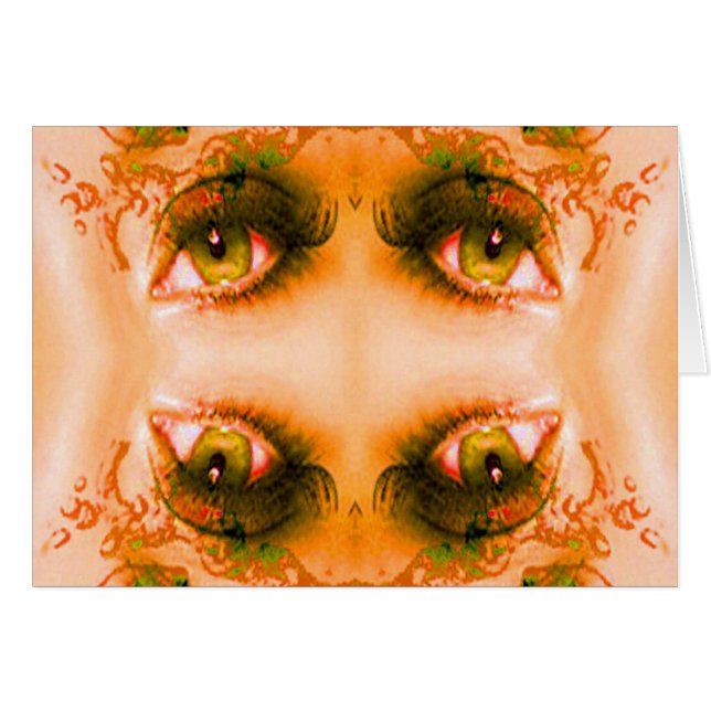 Golden Öga Hälsningskort (Framsidan Horizontal)