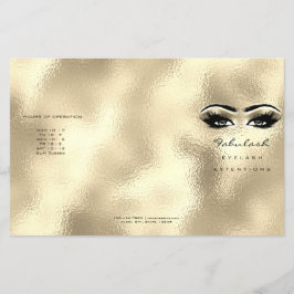 Golden Öga Makeup Öga Lash DL 3, bipacksedel Flygblad