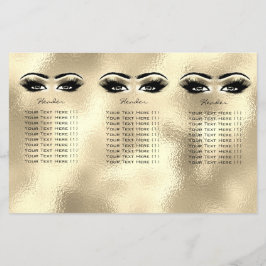 Golden Öga Makeup Öga Lash DL 3, bipacksedel Flygblad