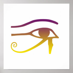 Golden Öga of Horus Poster