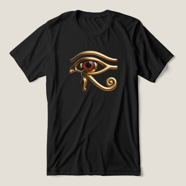 Golden Öga of Horus T Shirt (Design Framsida)