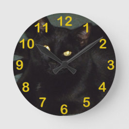 Golden öga rund klocka