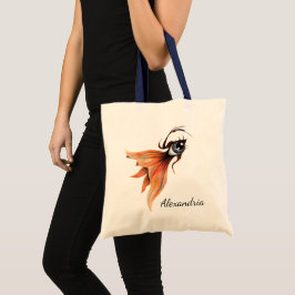 Golden Öga Surreal Goldfish Fantasy Art Anpassning Tygkasse