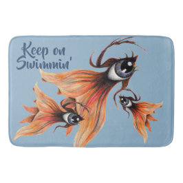 Golden Öga Surreal Goldfish Fantasy Art valfri Fär Badrumsmatta