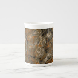 Golden Olive Marble Benporslin Mugg